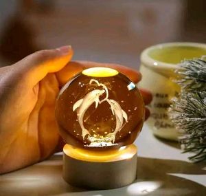 Dolphin Crystal Ball Night Light