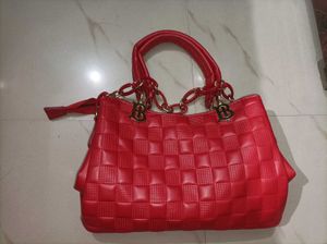 Red Leather Purse