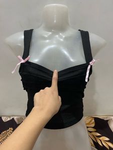Shein Back Tie Up Bow Top ❤️