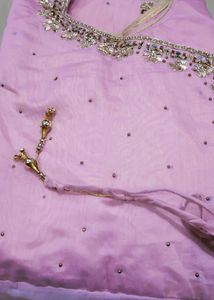 Festival special pink gown with dupatta