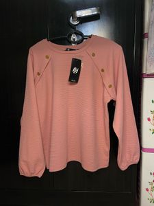 Peach Long Sleeve Top