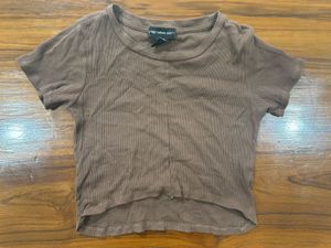 Streetwear Society Ribbed Crop Top