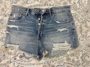 Denim Ripped Shorts For Women