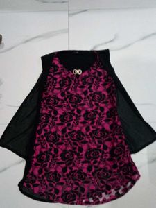 Rose Print Sleeveless Top