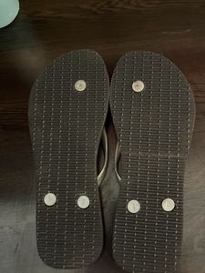 grey rubber slippers