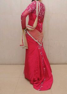 Elegant Pink Fish Cut Lehenga Choli