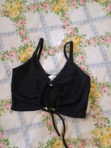 H&amp;M Cut Out Crop Top