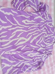 Stylish Purple Animal Print Shirt
