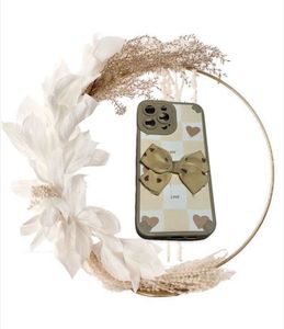 A Cute Lattice Bowknot iPhone 13 Pro Max Case