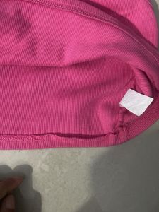 Pink Cropped Tank Top
