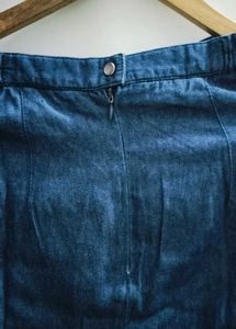 Denim Skirt With Handwork Detailing