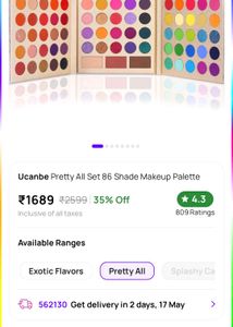 Ucanbe 86 Shade Makeup Palette