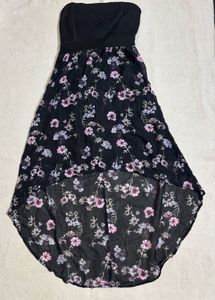 Strapless Floral Dress 🌸