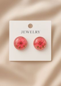 Floral Resin Earrings