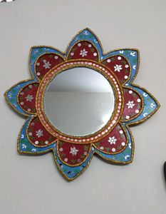 Handcrafted Floral Mirror