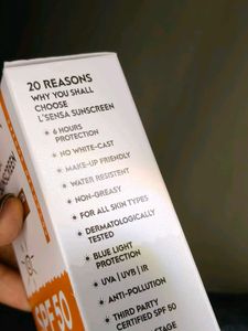 Lsensa New Sunscreen With SPF 50 PA+++
