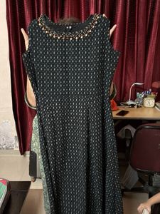 Elegant Black Printed Kurta
