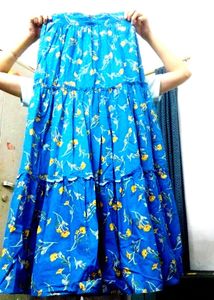 Floral Tiered Maxi Skirt