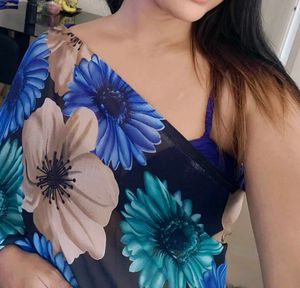 Simple Blue Saree