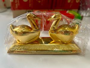 New Metal Double Duck Haldi Kumkum Holder(Setof2)