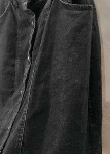 Denim Black Dress