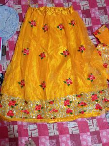 Embroidered Yellow Blouse