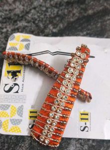 Hand Made Silk Thread Tic Tac ClipHair Accessories