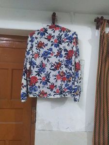 Floral Print Blazer