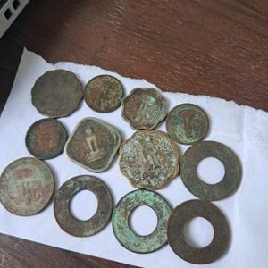 12Vintage Indian Coin Collection