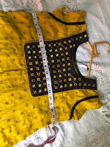 Mustard Colour Festive Top