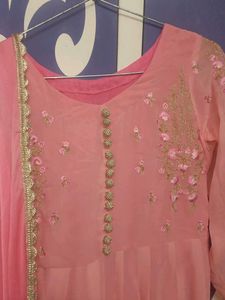 Full Embroydre Pink Gown