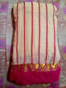 women's ethnic zari cotton saree.