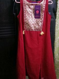 Front Slit Aline Georgette Kurta