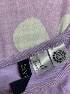 Purple Cropped Top H&amp;M
