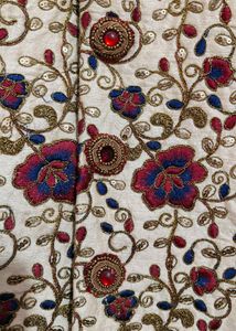 Rad+Blue Floral Design Sherwani