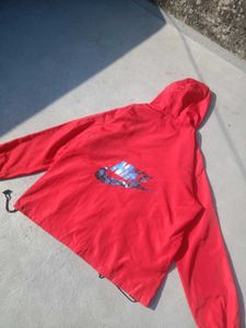 Red Nike Windbreaker Jacket
