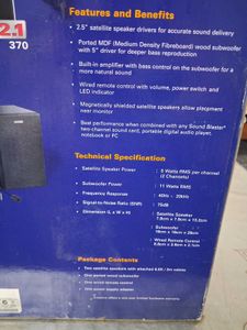 Creative 2.1 Speakers With Woofer