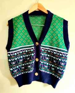 Green Colour Vest Size-40