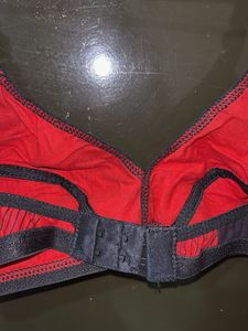 Red &amp; Black Print Bralette