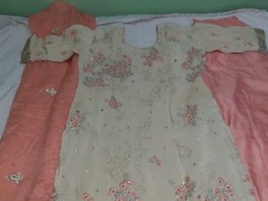 Elegant Embellished Sarara Kameez