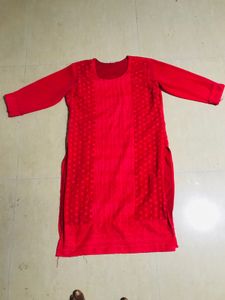 Red Long Sleeve Tunic
