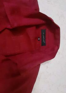Formal.top Maroon With Side Slit