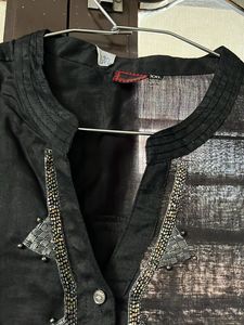 Men’s Black Ethnic Kurta