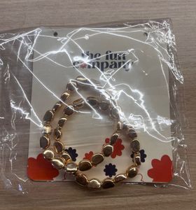 TFC Satin Aura Gold Plated Bracelet (Set Of 2)