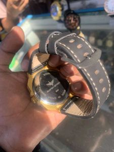 Gold Skeleton Automatic Watch