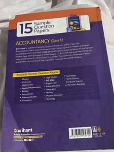 CBSE Accountancy Class 12 Sample Papers