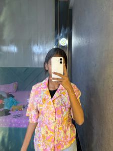 Floral Print Button Up