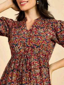 Floral Print Midi Dress