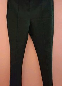 Green Polyester Bottom Wear