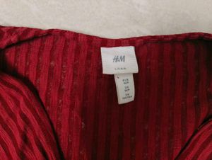 H&amp;M Pinterest Burgundy Top